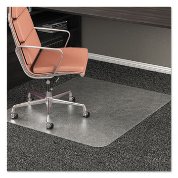 deflecto® Rollamat Frequent Use Chair Mat, Med Pile Carpet, Flat, 45 X 53, Wide Lipped, Clear freeshipping - TVN Wholesale